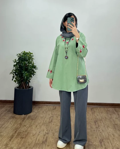 مانتو گلدوزی نرگس 3(ایراد دار)