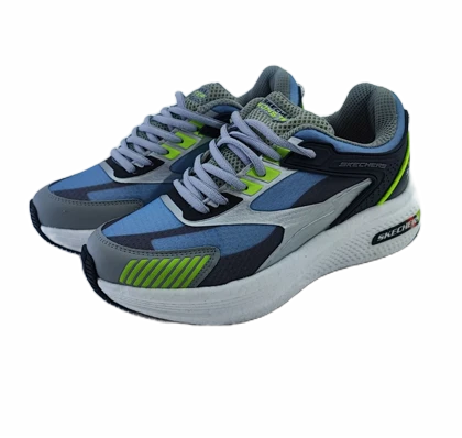 کفش اسپرت و روزمره مردانه برند اسکچرز Skechers مدل مانستر مشکی سبز طوسی کد 697