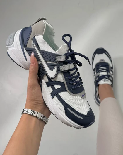 کتانی  بافتی NIKE سفید سرمه ای کد 1200119