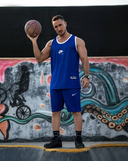 ست بسکتبالی نایک آبی