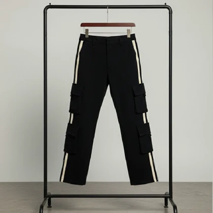 شلوار مردانه شش جیب دونوار مدل Sardar-مشکی