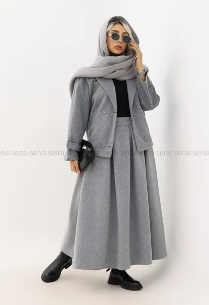 کراپ کت موهری آستر دار کد1005034