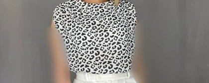 تاپ زنانه پلنگی