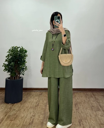 ست مانتو و شلوار ویوات 7