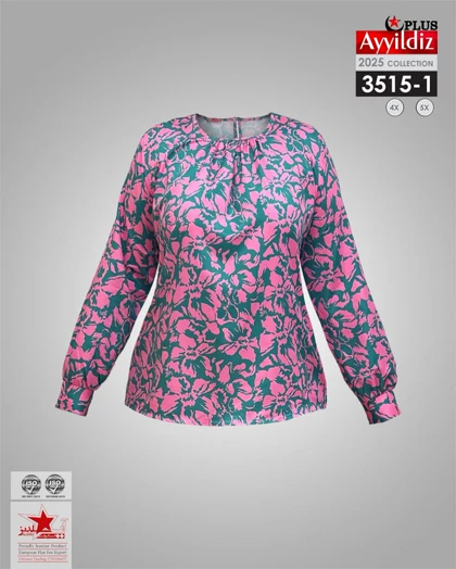 شومیز مجلسی زنانه سایز بزرگ کد 3515