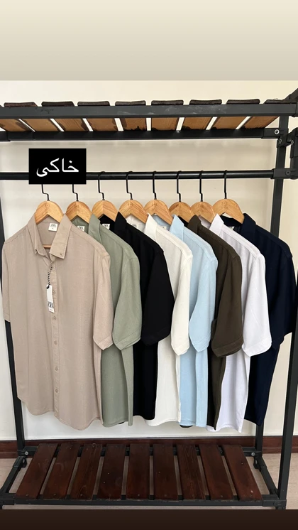 پیراهن آستین کوتاه ساده 2660