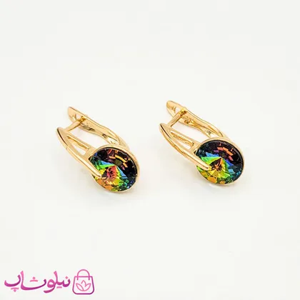 گوشواره سواروسکی ژوپینگ هفت رنگ