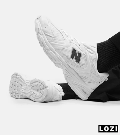 کفش کتانی مردانه و زنانه سفید NEW BALANCE 530
