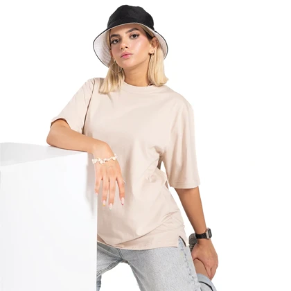 تیشرت کرم استخوانی زیگ zig مدل basic