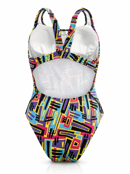 مایو زنانه اسلیپ بند پهن پشت قهرمانی طرح 5 شناسه 10100184