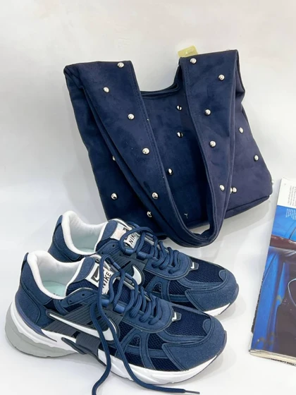 کیف نگین دسته دار پهن 3499