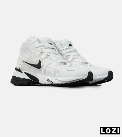 کفش کتانی ساق‌دار مردانه و زنانه سفید مشکی Nike cushlon مدل 7607