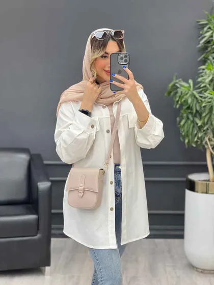مانتو بغل زیپ جیب نما
