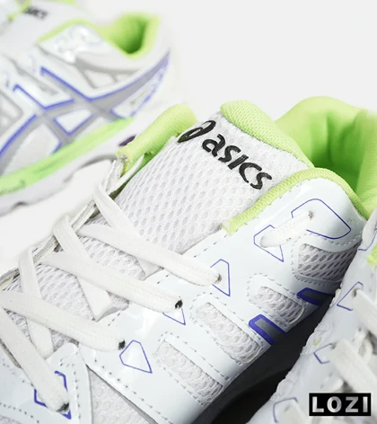 کفش کتانی مردانه سفید بنفش لیمویی ASICS KAYANO 20