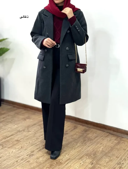 پالتو فوتر آستردار بلند راحیل 1