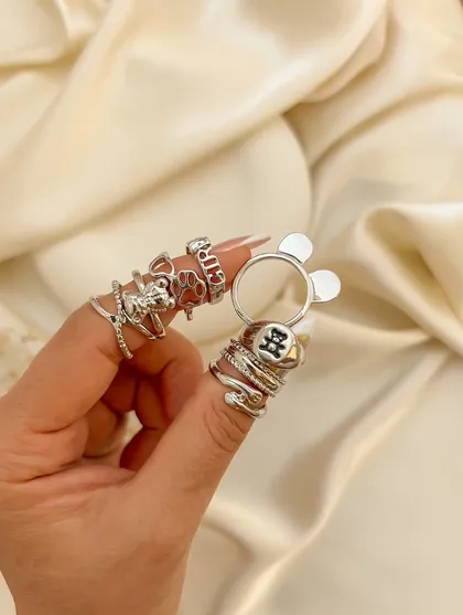 انگشتر پکی تدی و ردپا ring pack teddy