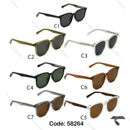 عینک آفتابی زلینو 58264 زنانه مردانه یو وی 400 پلاریزه Zelino-9824-U