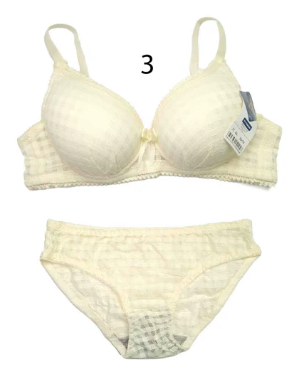 ست شورت و سوتین چهار خونه درشت بدون فنر زنانه