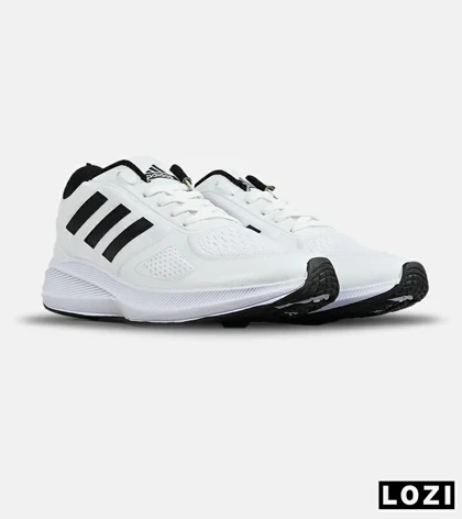 کفش کتانی مردانه و زنانه سفید مشکی ADIDAS adizero SL مدل 7634