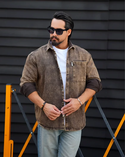 پیراهن جین پاییزه مردانه