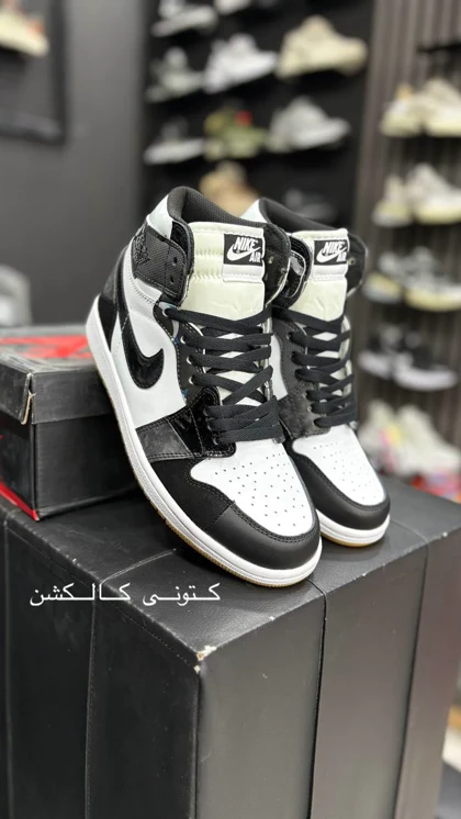 کتانی ویتنامی نایک ایر جردن وان اسپایدر من Nike Air Jordan 1 Retro High spider man black