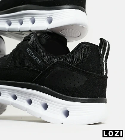 کفش کتانی طبی زنانه و مردانه مشکی SKECHERS element 2.0 مدل 6379