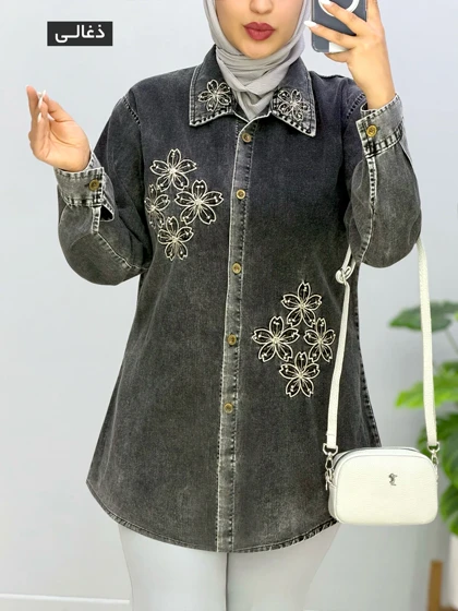 مانتو جلودکمه جین اوریسا کد 1066154