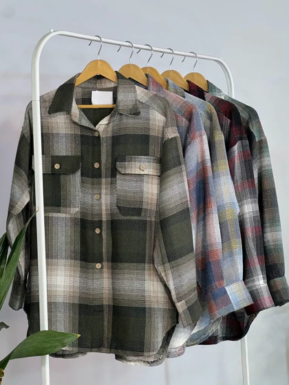 مانتو چهارخونه گلبرگ 1