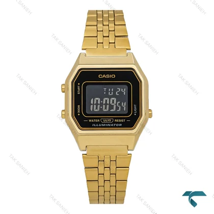 ساعت مچی زنانه کاسیو LA680WGA-1B طلایی مشکی Casio-2666-L