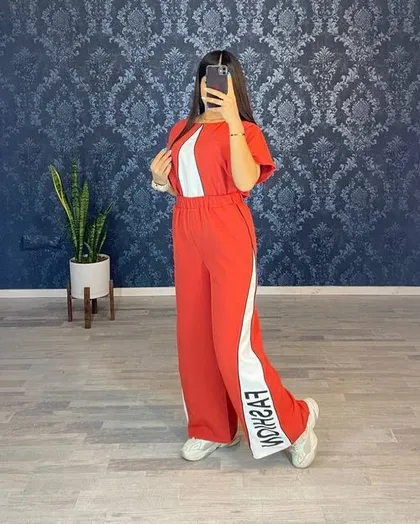 ست کراپ و شلوار کد : 7339