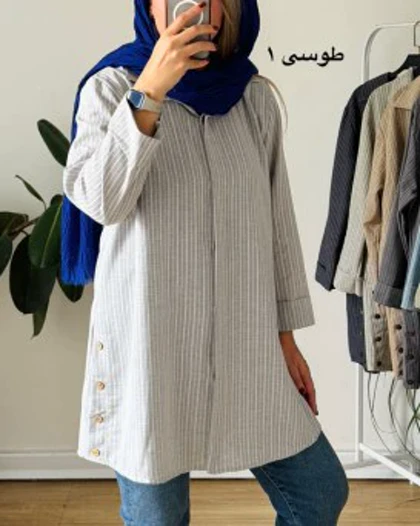 مانتو لینن بغل دگمه 1