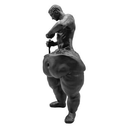 مجسمه بدنسازی مدل پیکر تراش 6Pack پلی‌استری