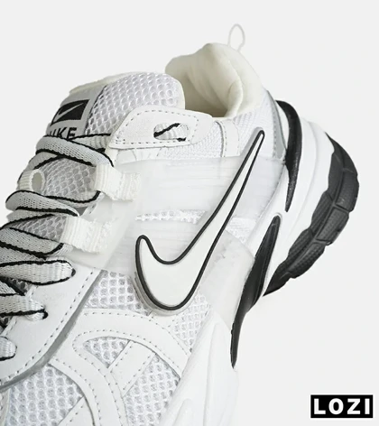 کفش کتانی مردانه و زنانه سفید مشکی Nike Cushlon V2K مدل 7444