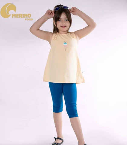 تاپ شلوارک دخترانه جذاب کد 1093