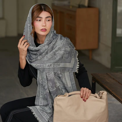 شال ژاکارد طرح دیور جنگل 20699