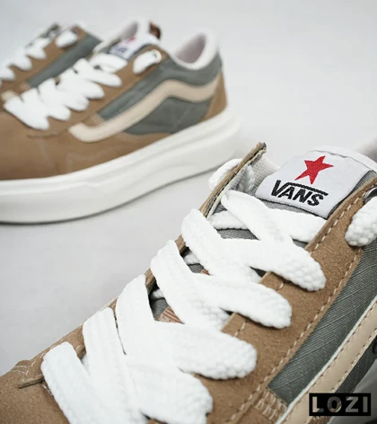 کفش اسنیکرزمردانه قهوه ای خاکستری ونس VANS