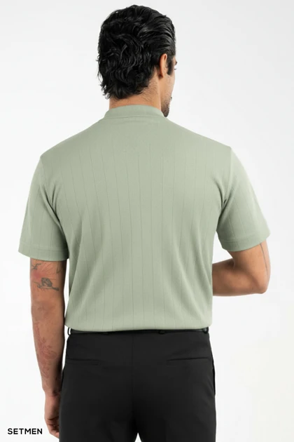 یقه اسکی مردانه آستین کوتاه