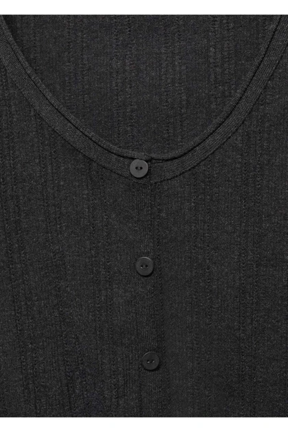 ژاکت کش باف پشمی زنانه اورجینال منگو mango