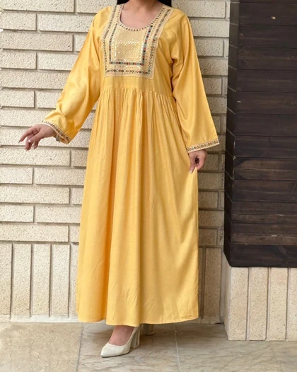 پیراهن ساحلی گلدوزی هندی 6124
