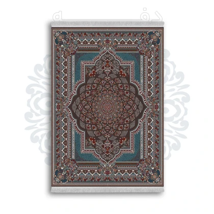 فرشینه از جنس پارچه هازان مخمل ترک طرح سنتی و مدرن برند دفه کد DAMG449
