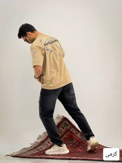 تیشرت باکسی پروانه_کد4127