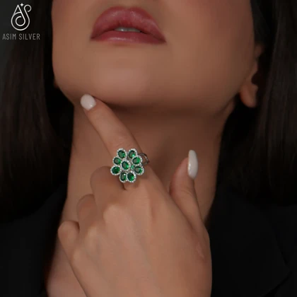 انگشتر نقره گرین