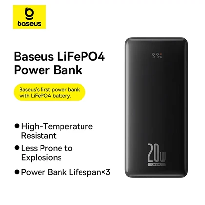 پاور بانک 18400 باسئوس Baseus اصل 20 وات مدل PPLP184