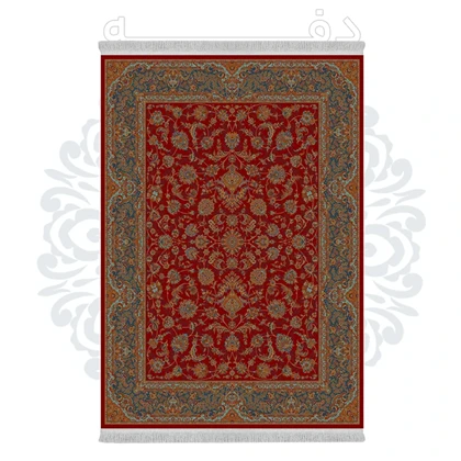 فرشینه از جنس پارچه هازان مخمل ترک طرح سنتی و مدرن برند دفه کد DHU229