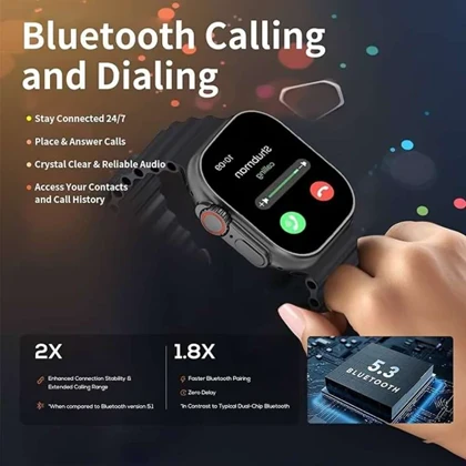 ساعت هوشمند T5000 ULTRA سری 9 طرح اپل