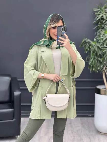 مانتو لینن جیب پاگن