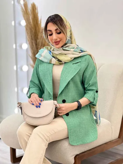 مانتو دو دکمه رها