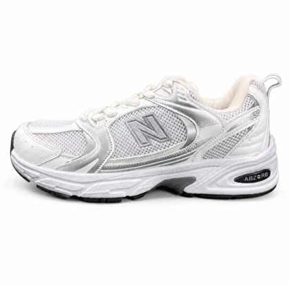 کتانی مردانه مدل نیوبالانس 530 سفید طوسی (کیفیت درحد مستر) New Balance