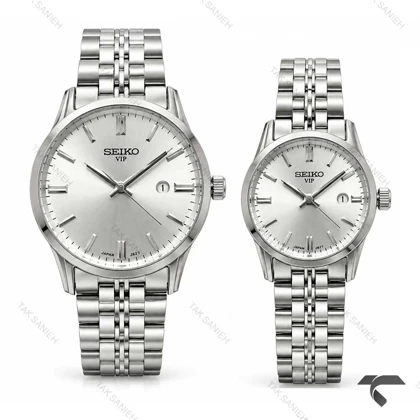 ساعت ست سیکو Vip رفرنس 31622 تمام سیلور Seiko-11520-S