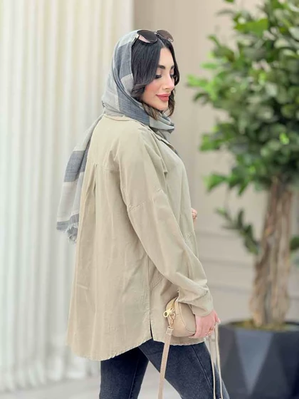 شومیز پشت پیله برش‌دار